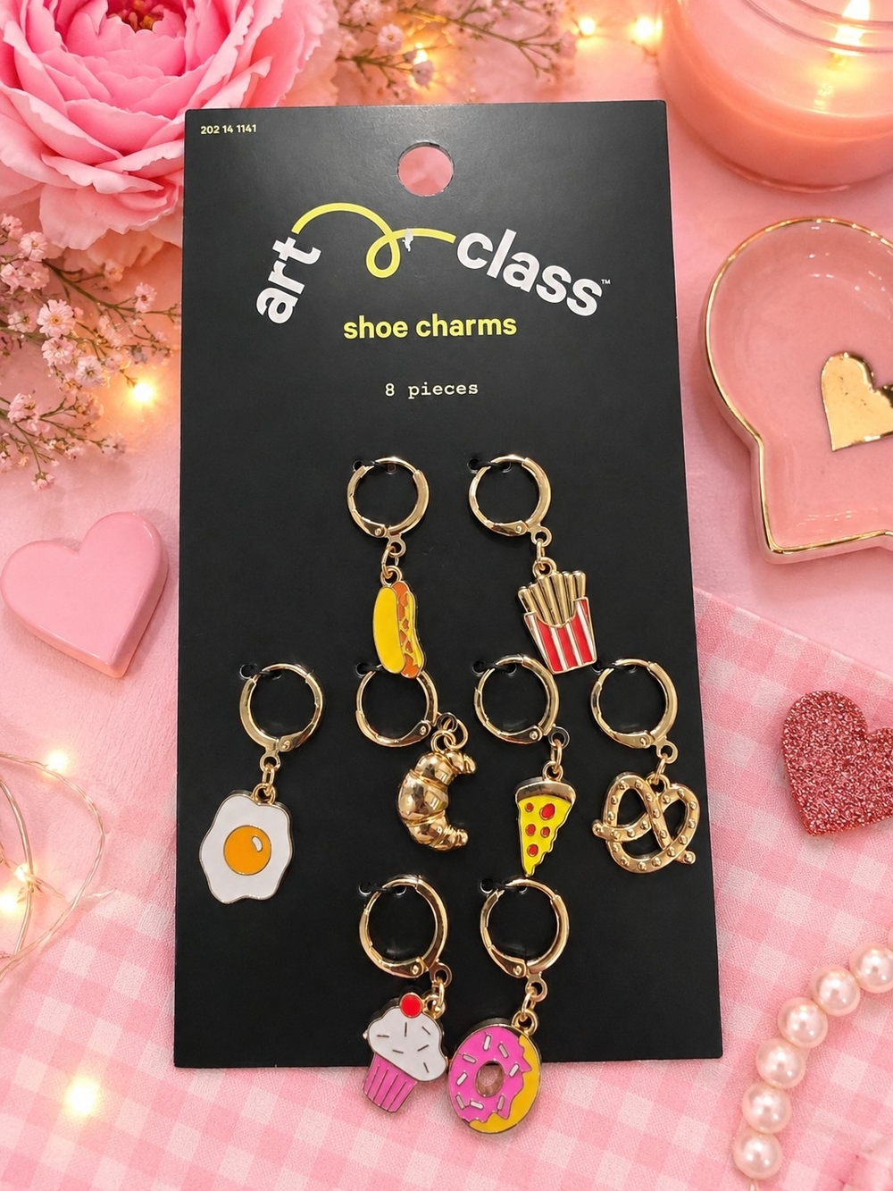 art class Black Mini Shoe Charms Pack